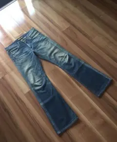 Leeリー・ブーツカットジーパン・W29・ダメージ加工・日本製・Lot 102
