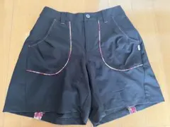 MIZUNO レディース ゴルフパンツ ショートパンツ ブラック 黒　花柄のサムネイル