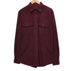 Eddie Bauer エディーバウアー　長袖ヘビーフランネルシャツ　ボルドー