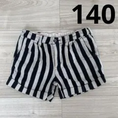 デニムダンガリー ＊ ショートパンツ ストライプ　140