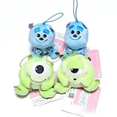 モンスターズ・インク むにゃすやマスコット　サリー　マイク　4点セット