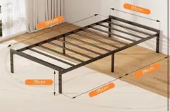 Bed frame and mattress single