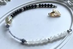 カイヤナイトカラーハーキマー&ブルームーンストーン　サンドストーン　スワロハート