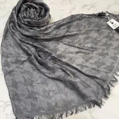 新品 未使用 グレー カモフラージュ 迷彩柄 メンズ 秋 ストール