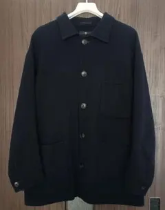UNIQLO +Ｊ ウールブレンドオーバーサイズシャツジャケット NAVY XL
