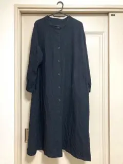 tsukuru&Lin バンドカラーワンピース　ブラック　Lサイズ