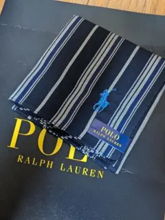 【新品未使用】Polo Ralph Lauren ハンカチ ストライプ柄のサムネイル
