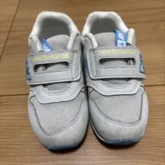15.5 996 ニューバランス　アイスグレー　キッズ　スニーカー　ブルー