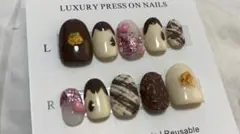 バレンタインネイルチップ