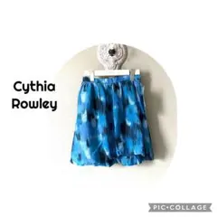 未使用タグ付き　Cynthia Rowley ミニバルーンスカート ブルー系のサムネイル