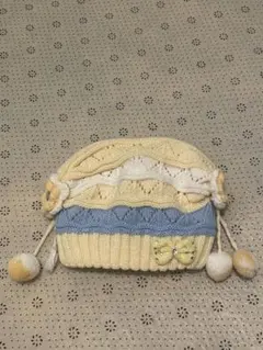 ベビー用ニット帽　女の子　秋冬用