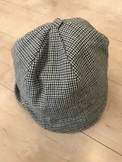 千鳥格子　キャスケット