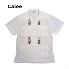 美品 CALEE キャリー 刺繍 キューバシャツ ブラウン Lサイズ 2025年最新】キューバシャツ CALEEの人気アイテム - メルカリ