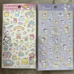 Sanrioキャラクター ステッカーシート 2枚セット