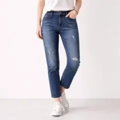 ユニクロ【26】スリムボーイフレンドフィットアンクルジーンズ