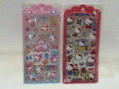 新品★ハローキティ×まじかるみゅーちゃん★ジェリードロップシール★２枚セット