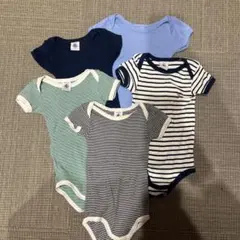 プチバトー　肌着　ロンパース 5点セット 6m