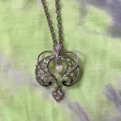 ハートのパールネックレス