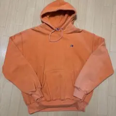TOMMY HILFIGER パーカー オレンジ Lサイズ