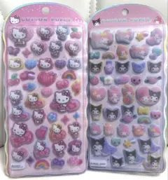 【正規品】コットンパフィー　ヒョウ柄キティ　サンリオ　クロミ　マイメロ