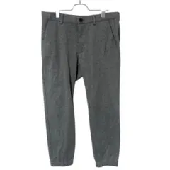 ユニクロ EZYアンクルパンツ ウールライク グレー L