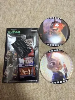 ズートピア アクリルキーホルダー 缶バッジ　ニック　ジュディ