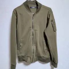 MA-1 タイプ ジャケット お洒落 オリーブグリーン L 綺麗