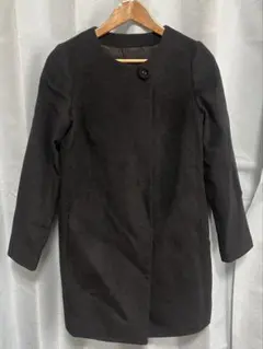UNTITLED ロングコート M 黒 カシミヤ シンプル 上品 秋冬 おでかけ 
