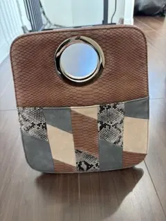 パッチワークデザイン ハンドバッグ