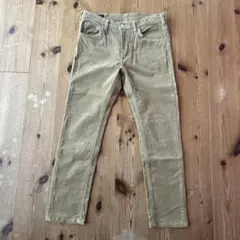 Lee キャメルコーデュロイ　スリムテーパードパンツ