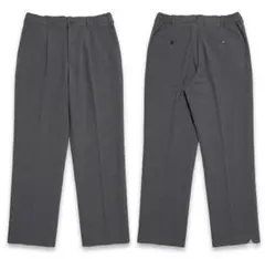 チ*ー様 ユニクロ UNIQLO タックワイドパンツ グレー L