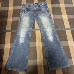 LEVI'S　LADY STYLE ダークブルー ブーツカットデニム