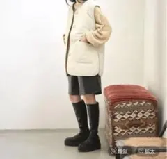 LOWRYS FARM フェイクレザーショートパンツ