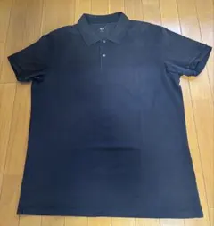 黒 半袖 ポロシャツ ボタンダウン