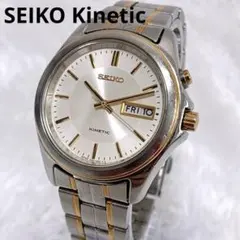 SEIKO KINETIC 5M63-0B10 デイデイト 稼働品　ゴールドのサムネイル