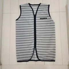 ストライプ柄スリーパー Fサイズ グレー/ネイビー