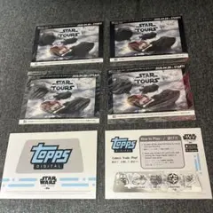 6枚セット スターツアーズ　ポストカード topps スクラッチカード