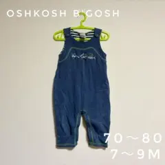 OshKosh B'Gosh 車刺繍 オーバーオール 70 80 オシュコシュ