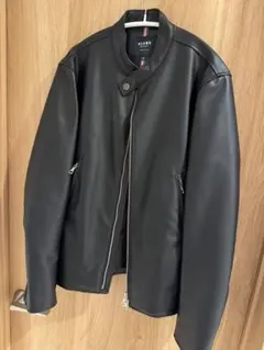 BEAMS HEART ブラック シングルライダースジャケット S 本革 BEAMS HEART（ビームスハート）の「リアルレザー シングル