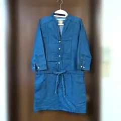 BEAMS HEART デニムワンピース 七分袖のサムネイル