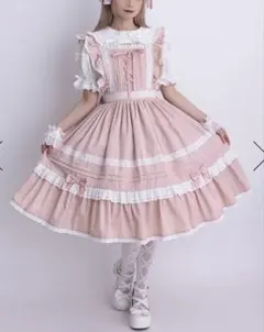 新品 Chalmiere シャルミエール はしごレースワンピース PINK - メルカリ