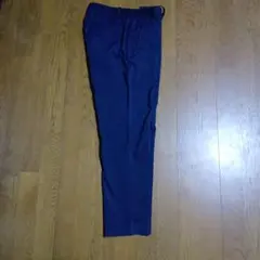 ネイビー スラックス ウエストゴム付き