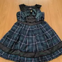 アクシーズファム　チェック柄ワンピース