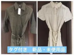 UNIQLO ユニクロ シャツワンピース チュニック　2点セットウエストリボン付