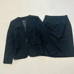 ANCHOR WOMAN 洋服の青山　スーツ　セットアップ　スカート　ブラック