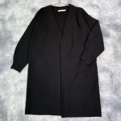 MOUSSY【F】ロング丈カーディガン　ブラック　秋冬　フリーサイズ　厚手
