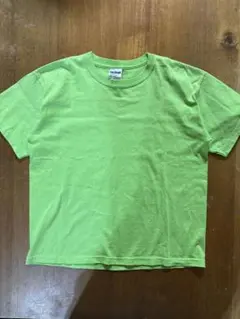 GILDAN クルーネック 半袖Tシャツ ライムグリーン　Mのサムネイル