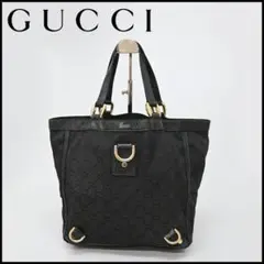48920★年 GUCCI グッチ アビー ハンドバッグ GG柄 キャンバス *
