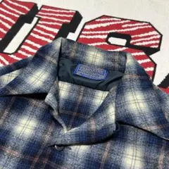 【希少】70s Pendlton ウールシャツ オンブレ ボードシャツ Surf