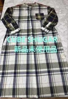 CUBE SUGAR チェック柄ワンピース Mサイズ　クレイジーのサムネイル